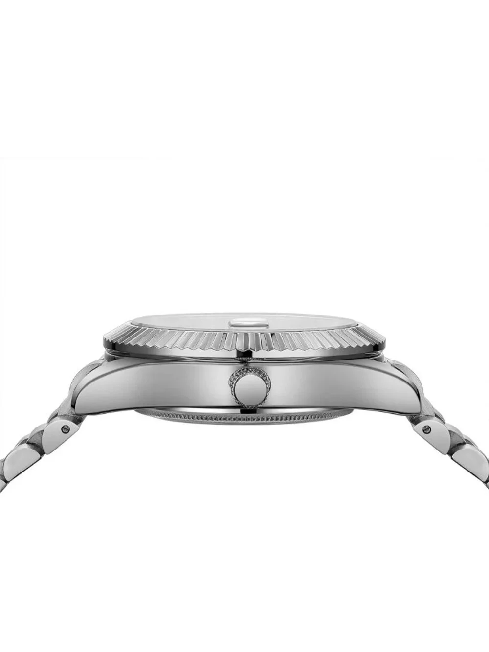 Nibosi Men's Silver Analog Quartz Stainless Steel Waterproof Desiger Wrist Watch